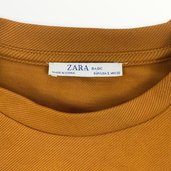 Zara Boxy Oversized Flap Pocket Top Size Small - Picture 3 of 3